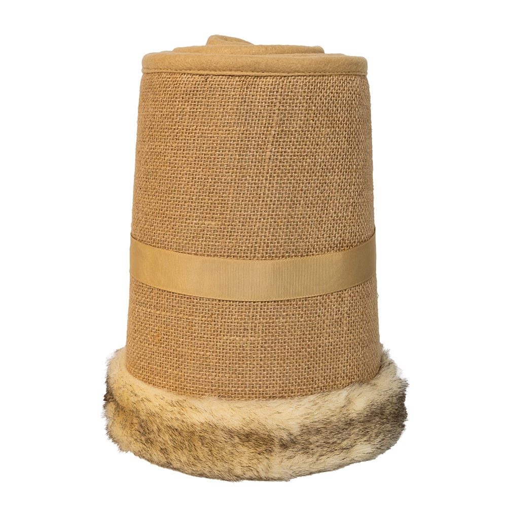 Kurt Adler 10 by 24-Inch Burlap Tree Collar TS0307